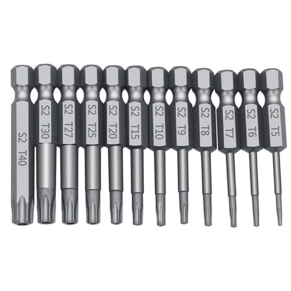 Practical Durable Hardware Electric Drill Magnetic Rustproof Screwdriver Bit Set Portable Hex Torx S2 Steel Tool Accessory Home