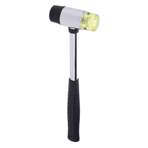 Double-sided Soft Rubber Hammer Non-sliding Plastic Grip Hammer Nylon Head Mallet Hand Tools For Multifunctional Hard Plastic