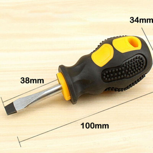 Mini Stubby Screwdriver Multi Machine Car Installation Destruction Repairing Flat Head Slotted Pozi Small Compact Hand Tools