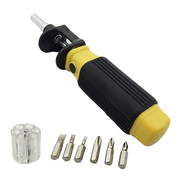 6 In 1 Screwdriver Precision 360 Rotatable Adjustable Multifunction Portable Screwdriver Flexible Bit Diy Repair Hand Tool