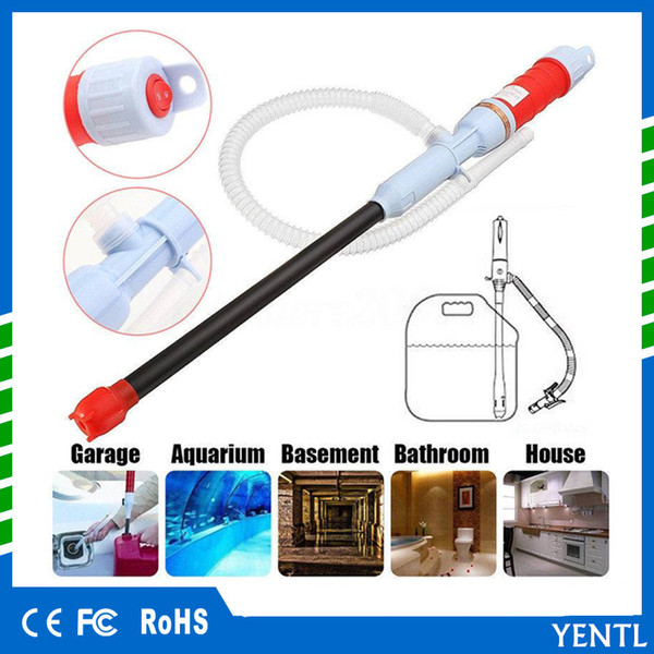 free shipping Water Pump Liquid Transfer Gas Oil 62cm Safely Siphon Battery Operated Electric Oil Other Non-Corrosive Liquids Use In