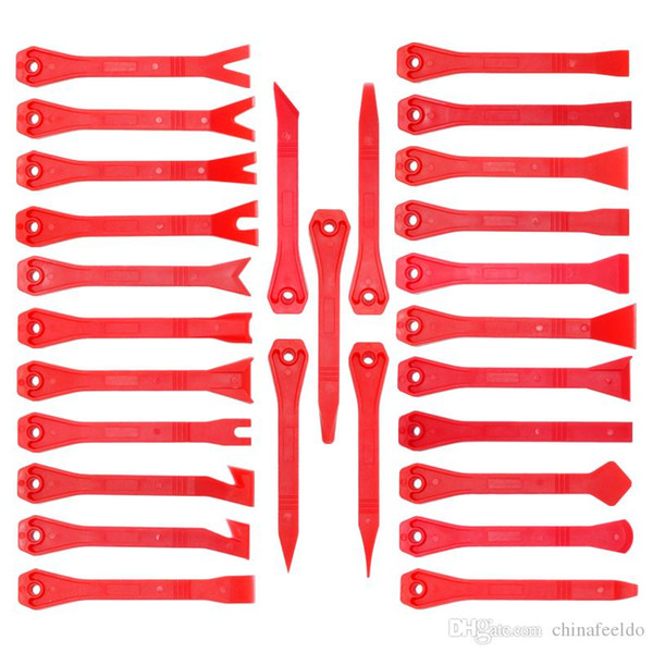 27pcs Auto Car Repair Pry Disassembly Interior Door Clip Panel Trim Radio Dashboard Removal Tool Opening Hand Kit #5741