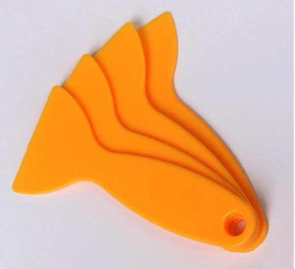 Car Vinyl Film Wrapping Scraper Hand Paster Tools Tool Yellow Triangular scraper sticking tool PP Plastic Squeegee for Wallpaper wall paper