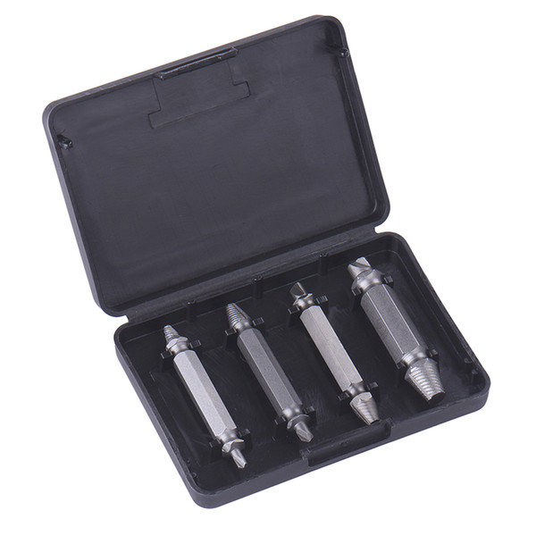 4 Pcs/set Damage Screw Bolt Remover Double Side Damaged Screw Extractor Drill Bits Out Bolt Stud Car Tool S2 Steel