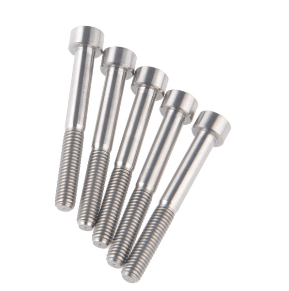 5pcs M6 x 50mm DIN912 Titanium Ti Screw Bolt Allen Hex Socket Cap Head