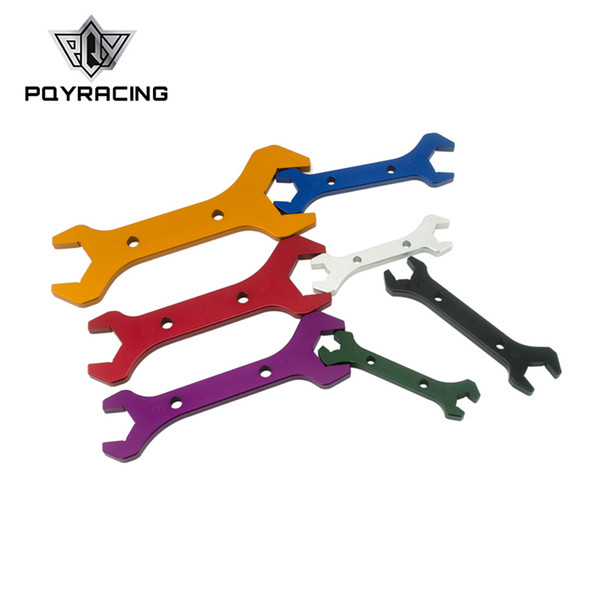 PQY - AN Aluminum WRENCH HOSE Fitting tool aluminum Spanner DOUBLE ENDED AN3-AN20(7PCS/SET) PQY-SLW0611-SET