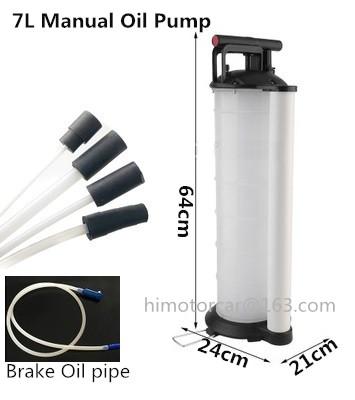 7L 9L Manual Oil Pump brake Oil Suction extractor Tank Fluid Transfer device for automotive motorcycle parts