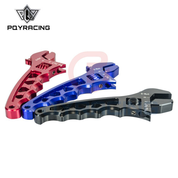 PQY - Adjustable AN Aluminum WRENCH HOSE Fitting tool aluminum spanner AN3-AN12 PQY-SLW0601