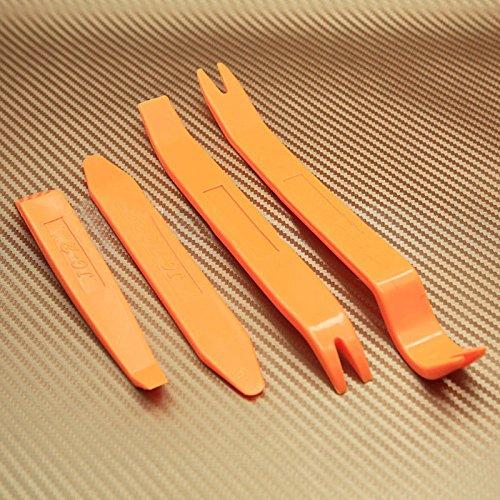 ZOOKOTO Truck Car Auto Door Body Clip Panel Trim Removal Tool Kits for Car Dash Radio Audio Console Installer Pry Tool 4Pcs