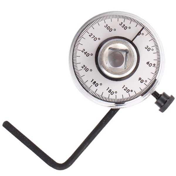 For Universal Car 360° Rotation Angle Gauge Dial Torque Wrench 1/2'' Screw Thread Ratchet Meter Measurement