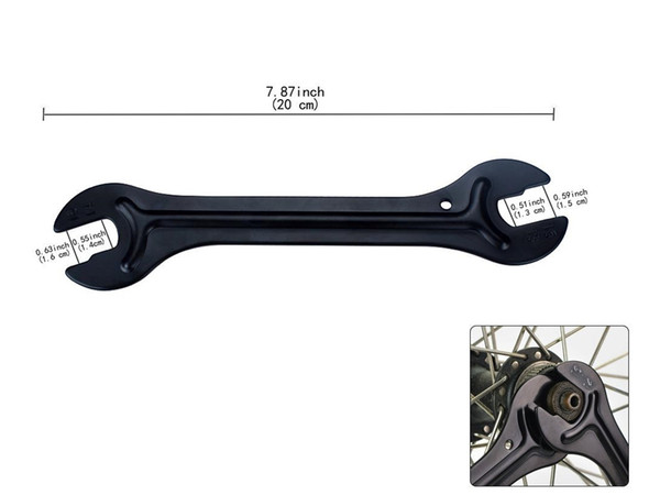 Cycle Bicycle Cone Spanner Set 13/14/15/16mm Mountain Bike Hub BMX Extracting tool Wrench