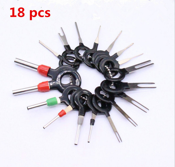 3pcs,8pcs,11pcs 18pcs Car Plug Circuit Board Wire Harness Terminal Extraction Pick Connector Crimp Pin Back Needle Remove Tool