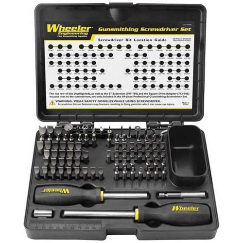 Wheeler 562194 Professional Gunsmithing Screwdriver Set 89 Pc