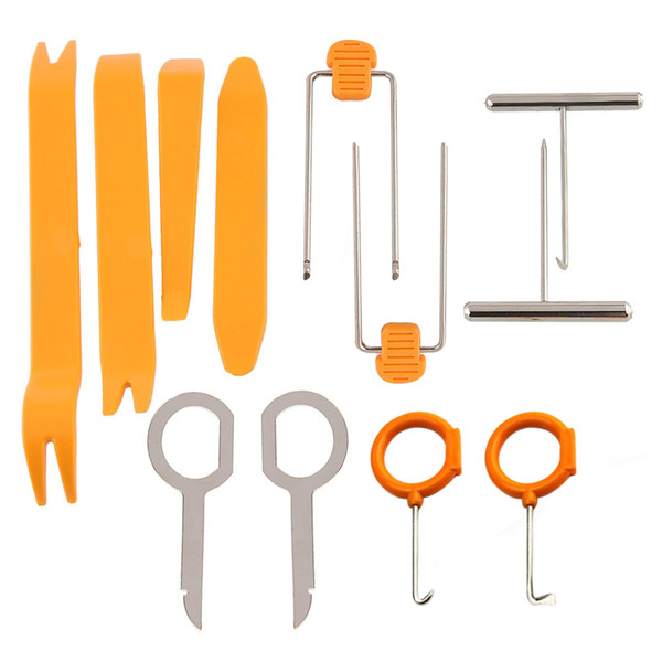 12 Pcs Professional Modified Audio Noise Removal Tools Car Panel Auto Dismantle Tools Kit Tools Auto Install Pry Kit Refit Set