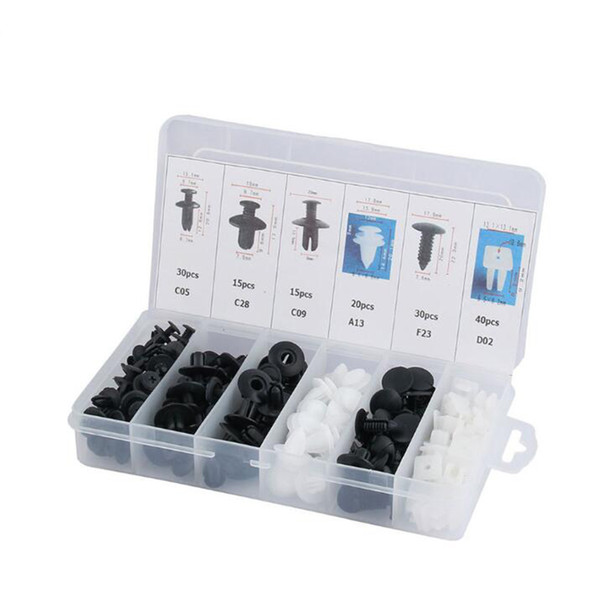 150 Pieces 6 Model Car Door Fender Repair Fastener Clip Rivets Screws Push Fastener