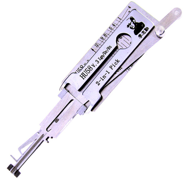 Original Lishi HU58 2in1 Decoder and Lock Pick for Morgan/Old BM 100% Genuine Lishi Tools