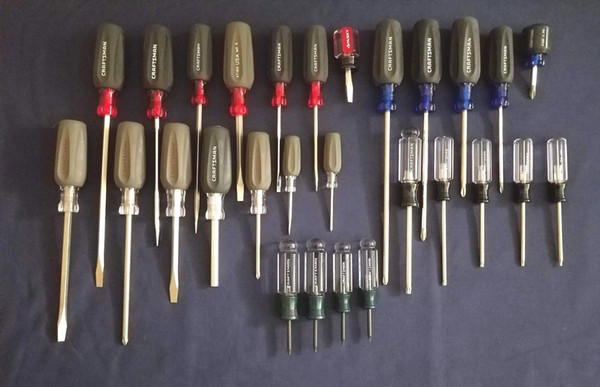 CRAFTSMAN 28 PIECE SCREWDRIVER SET PHILLIPS, SLOTTED, TORX MADE IN USA