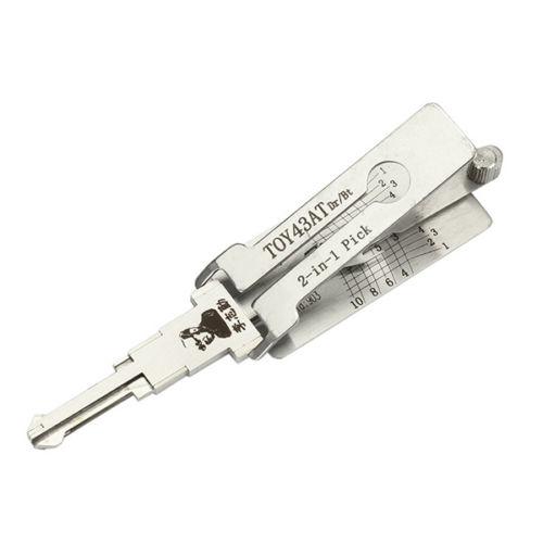 Original Lishi 2 in 1 locksmith tool TOY43AT lock pick and decoder used for Toyota Camry, Corolla