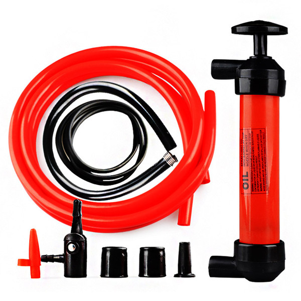 1pc Portable Manual Oil Pump Hand Siphon Tube Car Hose Liquid Gas Transfer Sucker Suction High Quality Inflatable Pump