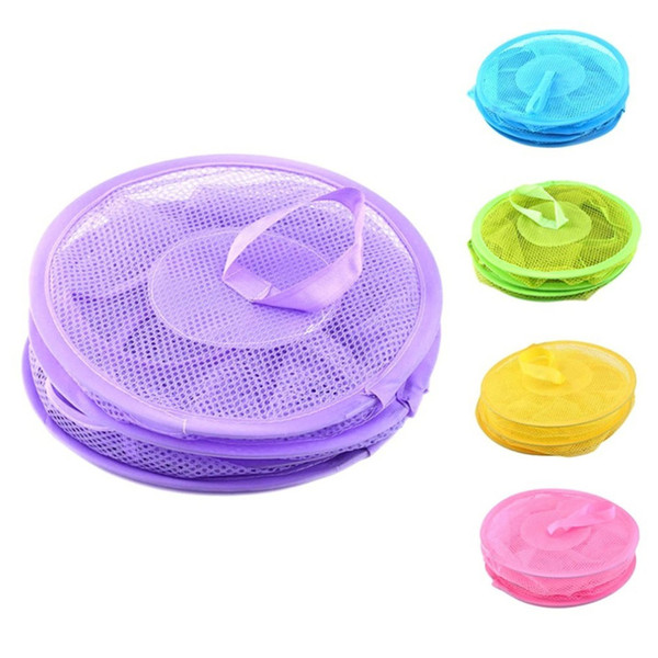 3 Layer Drying Rack High quality breathable bag hanging cabinets storage mesh cage folding underwear drying basket Nets