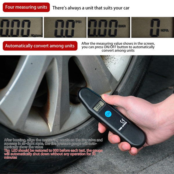 Tire Pressure Gauge Digital Car Tire Pressure Test Tool Monitoring System