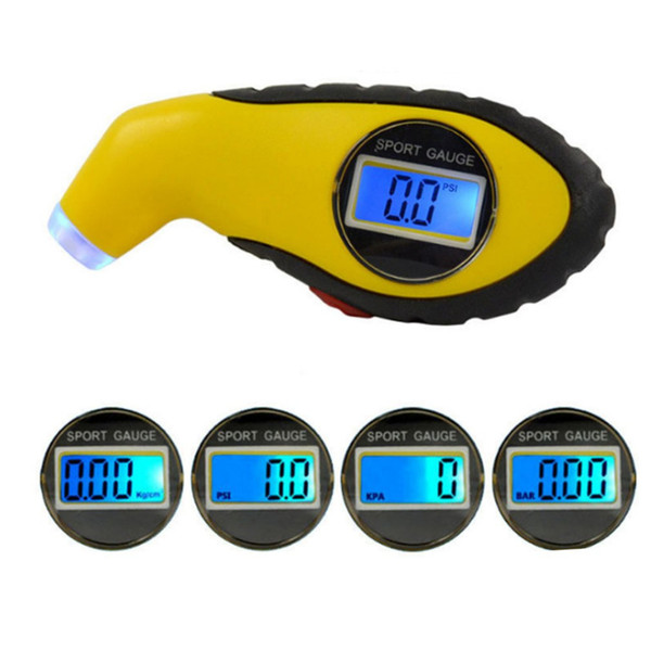 Professional Digital Tire Gauge with LCD Display Portable High Precision Car Tire Pressure Gauge Electronic Wheel Pressure