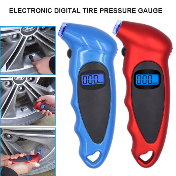 Hot Digital Tire Pressure Gauge 100 PSI 4 Settings with LCD Display Non-Slip Grip for Car Truck Bicycle J99