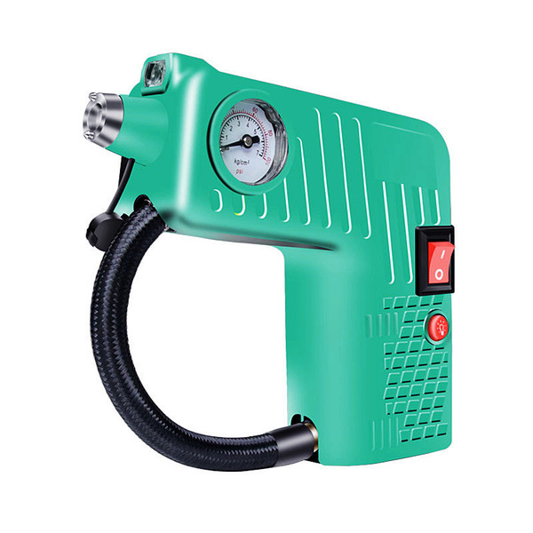 Hot sale Electric 12V Inflatable Pump High quality vehicle inflator Gun type inflator pump Portable handheld inflator