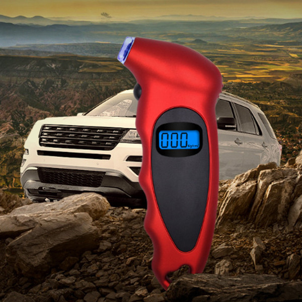 Wholesale Digital Tire Pressure Gauge 100 PSI 4 Settings with LCD Display Non-Slip Grip for Car Truck Bicycle V6