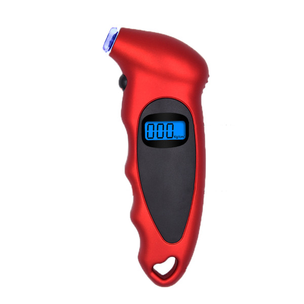 LCD Digital Tire Gauge LED Air Pressure 13.8*5.6*2.8cm Replacement Accessory Tool Tester ABS 100 PSI