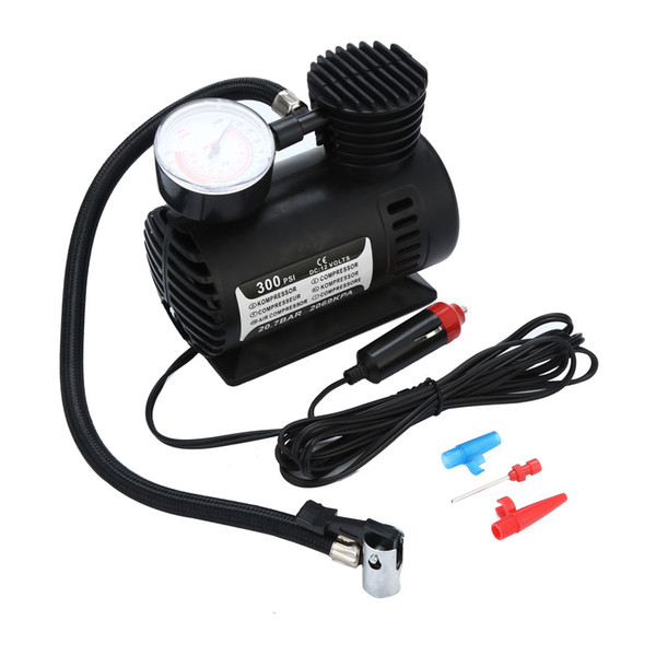 Car air pump 1pcs 12V 300 PSI Mini Air Compressor Portable Car Van Bike Tyre Inflator Dropship 19Y14