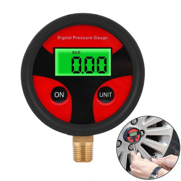 Pressure Gauge - 0 200psi Digital Led Tyre Tire Air Pressure Gauge Meter for Car Truck Motorcycle Wholesale Quick delivery CSV