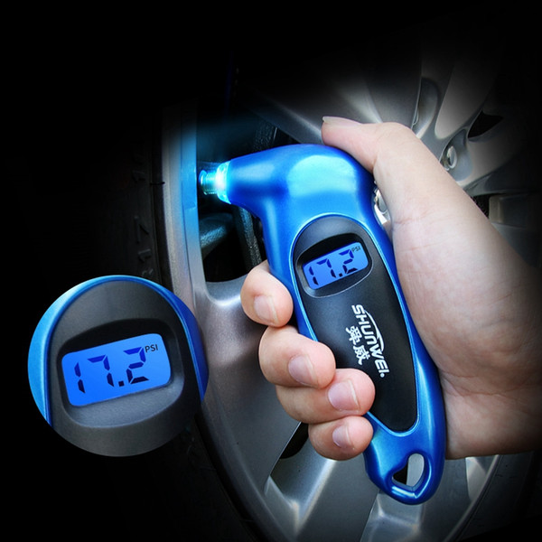 Portable HandheldDigital Tire Pressure Gauge Monitoring LED Backlight Tire Pressure Tester Car Gauge