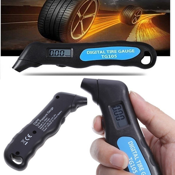 Digital Car Tire TG105 Digital Tire Pressure Gauge Meter Manometer Barometers Tester LCD Tyre Air For Auto Car tools