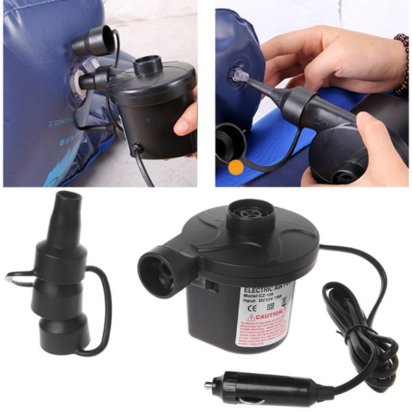 Electric Air Pump Portable Air Mattress Pump Inflator Deflator For Inflatables For Car