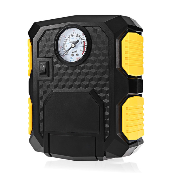 Portable Auto Car Tire Inflator Pump 12V Air Compressor 100PSI Car Air Pump Tire Inflator with LED Light 3M Power Cable