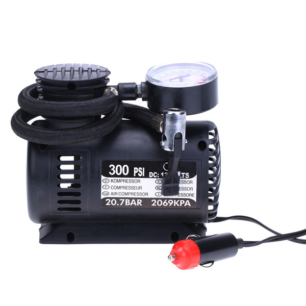 12V300 PSI Car Auto Electric Portable Inflatable Pump Air Compressor Tire Inflator for Car Bicycle Tires Sports Balls Airbeds