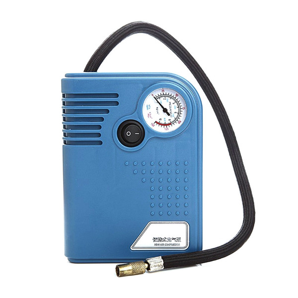 Car Auto Inflatable Pump Air Pump Emergency Air Compressor Cigarette Lighte Power Supply Tire Tools with Tire Pressure Gaug