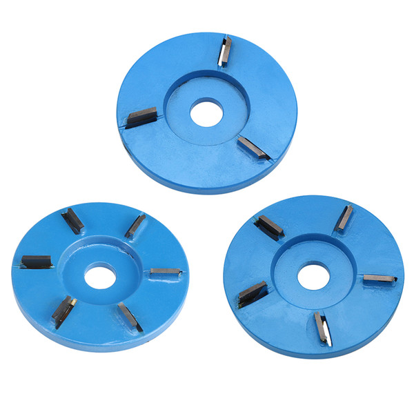 3 / 5 / 6 Teeth Wood Carving Disc Woodworking Turbo Round/Plane For 16mm Aperture Angle Grinder Attachment Milling Cutter