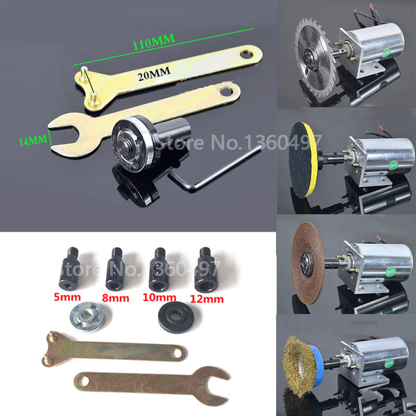 NEW M10-5/8/10/12mm drill Spindle Adapter Grinding Polishing Shaft Motor Bench Grinder Saw blade adapter Connecting rod sleeve