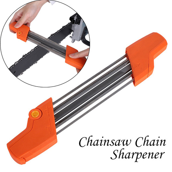 Easy File 2 In 1 Chainsaw Chain Sharpener 5/32P 4.0mm Chain Grinding Tool Bearing Steel Power Tools Accessories 38 X6 x2.5cm