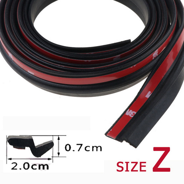 5Meters Big D Small D Z Shape P Type Car Door Seal Strip Auto Rubber Seal Strips Waterproof Trim Dustproof Sound Insulation