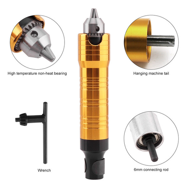 6mm Rotary Angle Grinder Flexible Soft Shaft+0.3-6.5mm Handpiece Handle Electric Drill Accessories Rotary Tool