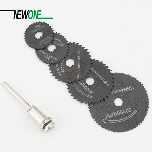 5Pcs HSS Saw Blades For Metal Dremel Rotary Tool Cutting Discs Wheel + 1 Mandrel For Proxxon Dremel Rotary Tools