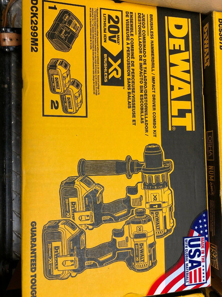 Factory Sealed 2019 DEWALT DCK299M2 20V 2-Tool MAX Lithium-Ion Combo Kit