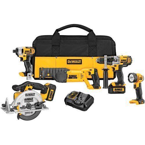 NEW DEWALT DCK592L2 20V MAX Premium 5-Tool Combo Kit