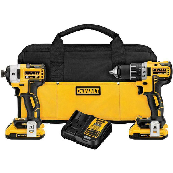 Dewalt DCK283D2 20V MAX XR Brushless Compact Drill/ Impact Driver Combo Kit