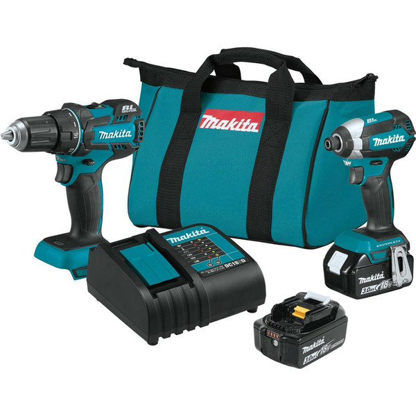 Makita XT279S 18V LXT Lithium Ion Brushless Cordless 2 Pc. Combo Kit (3.0Ah)