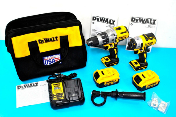 DEWALT Tools DCK299M2 20V MAX XR Li-Ion Brushless Hammer drill Impact Combo Kit