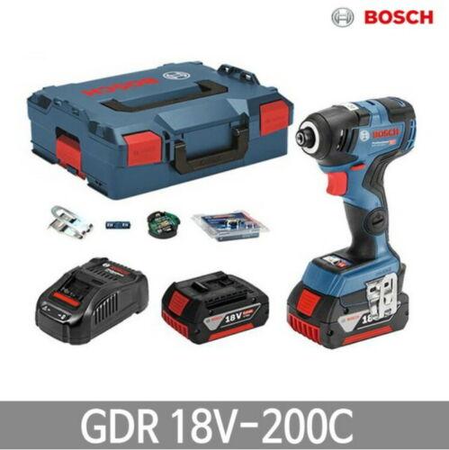 Bosch GDR 18V-200 C Impact 200Nm 3,400rpm 126mm EC Brushless L-Boxx 2x6.0Ah UPS